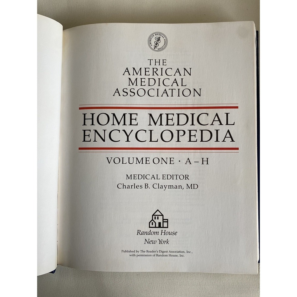 The‎ American Medical Association Home Medical Encyclopedia (A-H)